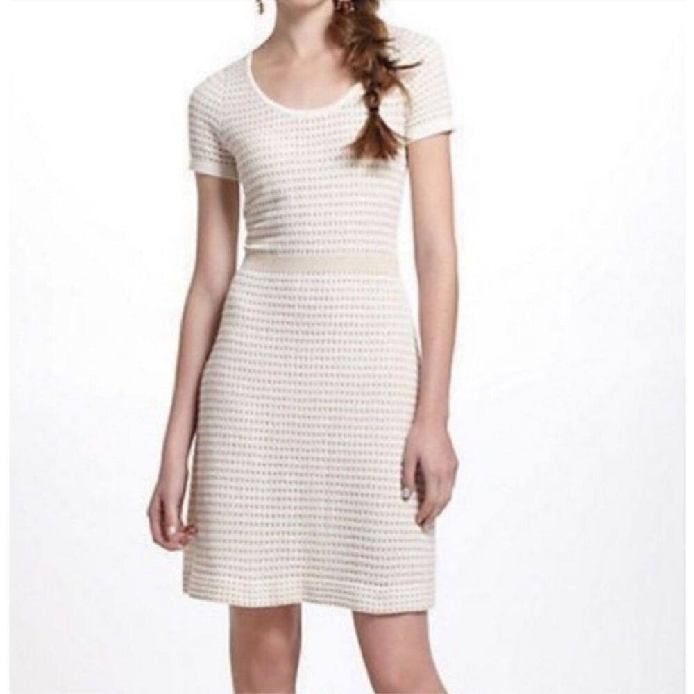 NWOT Anthropologie Sparrow Sweater Lambswool Blend Cottagecore Dress Women's S